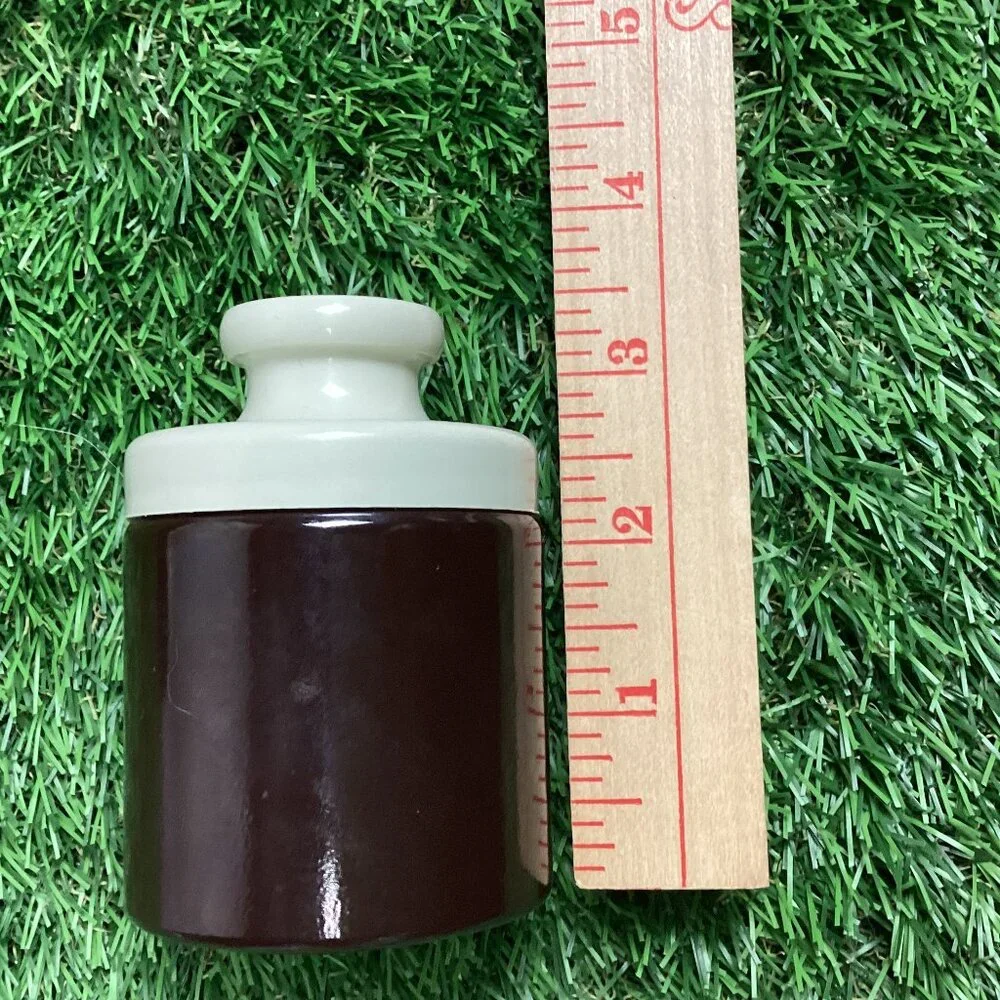 Vintage Spice Bottles Glass Crock Look 13